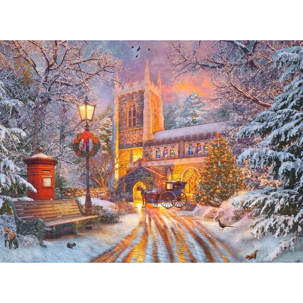 Ravensburger - Magical Christmas Glow in the Dark Jigsaw Puzzle 500 Pieces