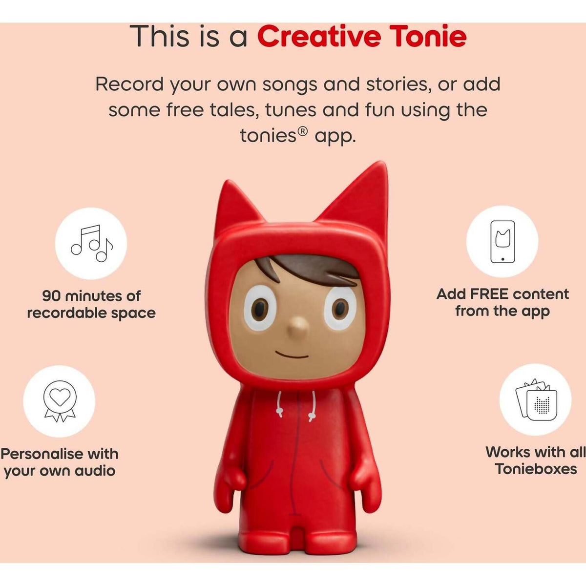 Tonies - Toniebox 2 Creative Tonie Rubie Starter Set - Moon Grey