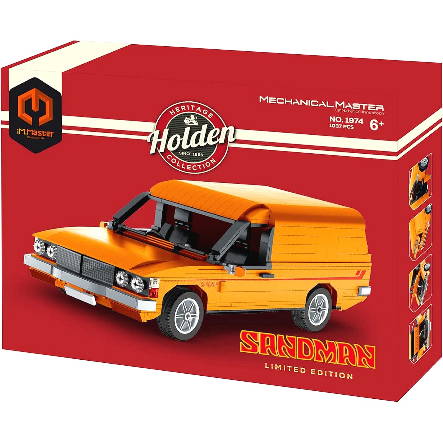 iM.Master - Limited Edition 1974 Holden HZ Sandman Kit 1037 Piece Building Block Set