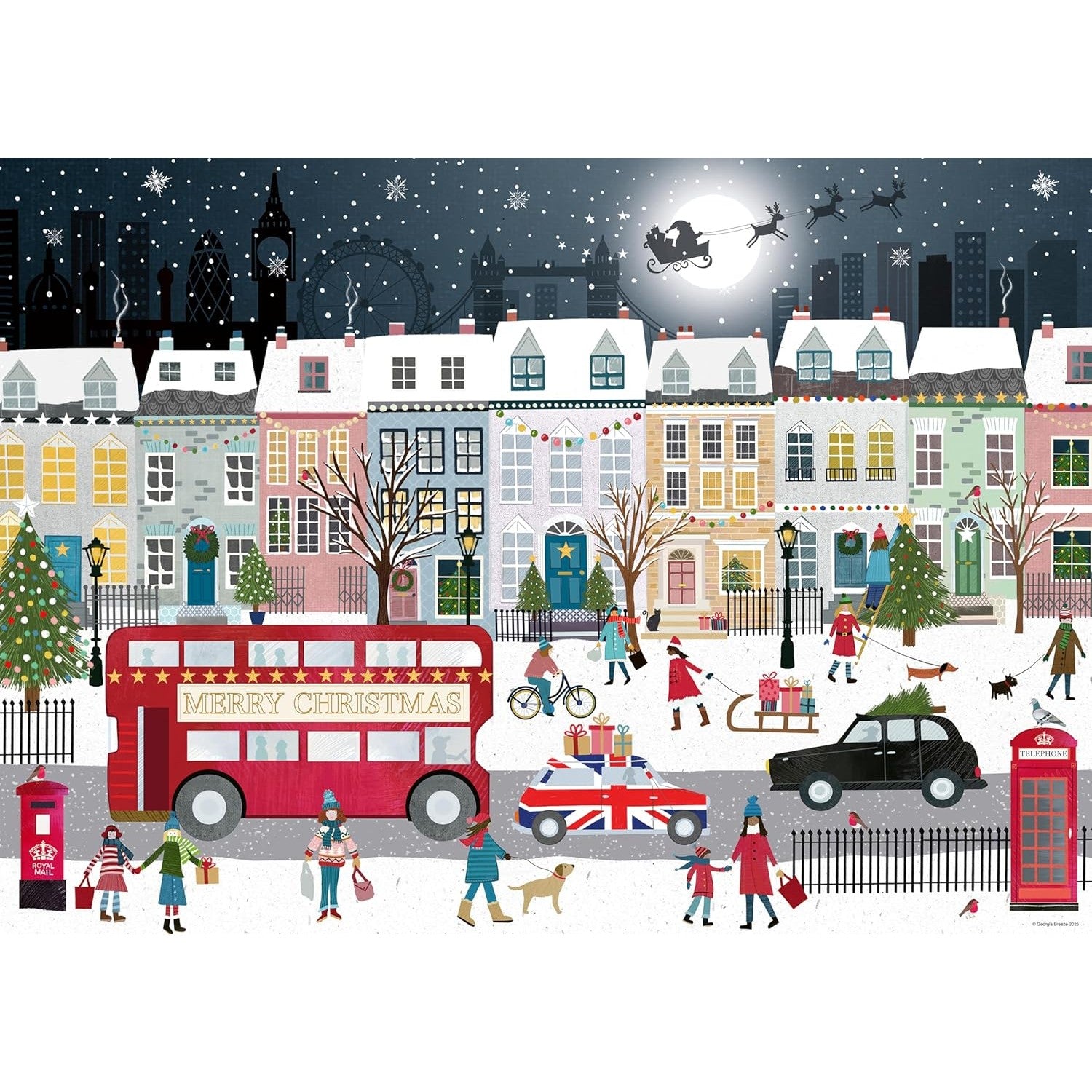Ravensburger - London’s Christmas Spirit Jigsaw Puzzle 1000 Pcs