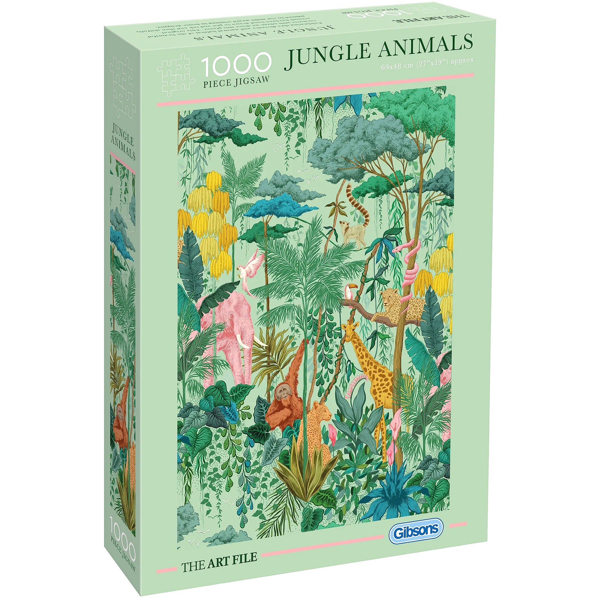 Gibsons - The Art File Jungle Animals Jigsaw Puzzle 1000 Pieces
