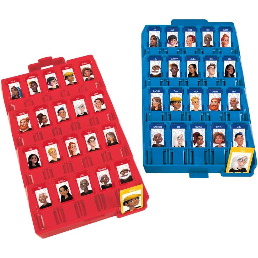 Hasbro -  Gaming - Guess Who? Grab & Go! Portable Travel Board Game