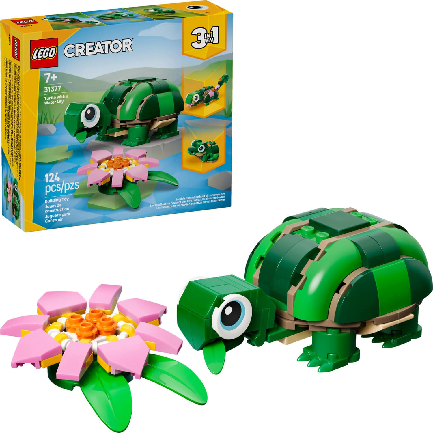 LEGO® 31377 Turtle with a Water Lily Flower - Creator 3-in-1