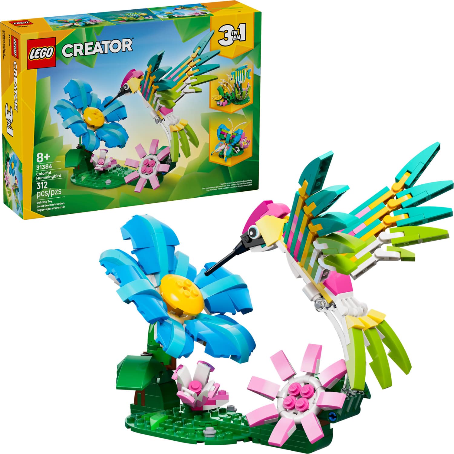 LEGO® 31384 Wild Animals: Colorful Hummingbird - Creator 3-in-1