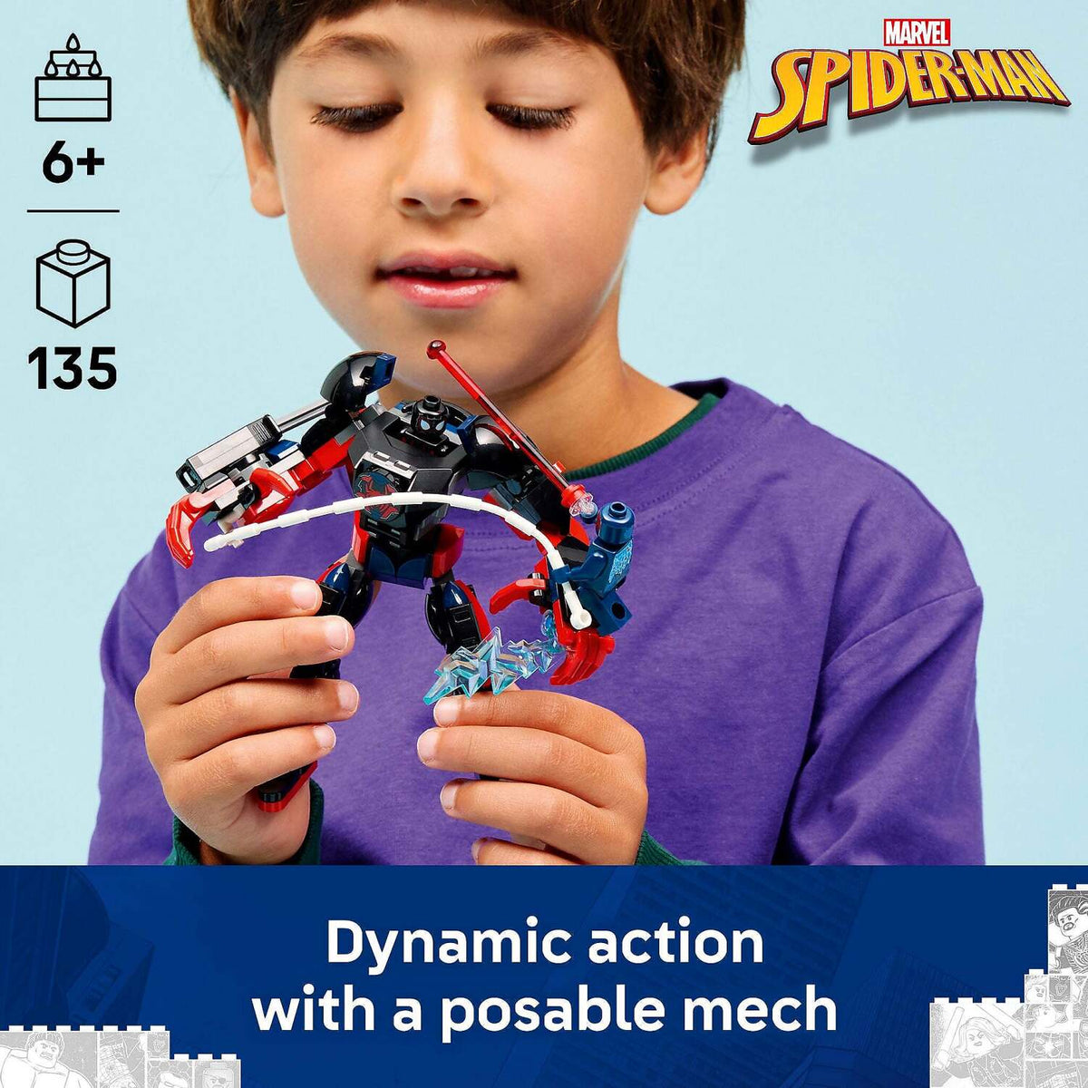 LEGO® 76337 Miles Morales Mech vs. Spider-Man 2099 - Marvel Super Heroes
