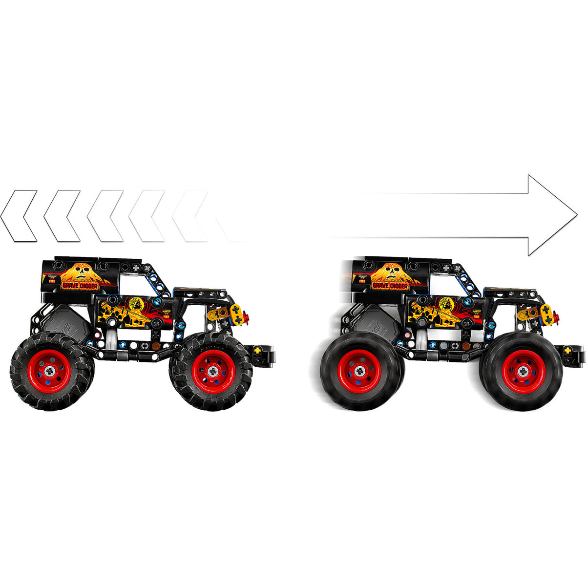 LEGO® 42219 Monster Jam Grave Digger Fire and Ice - Technic