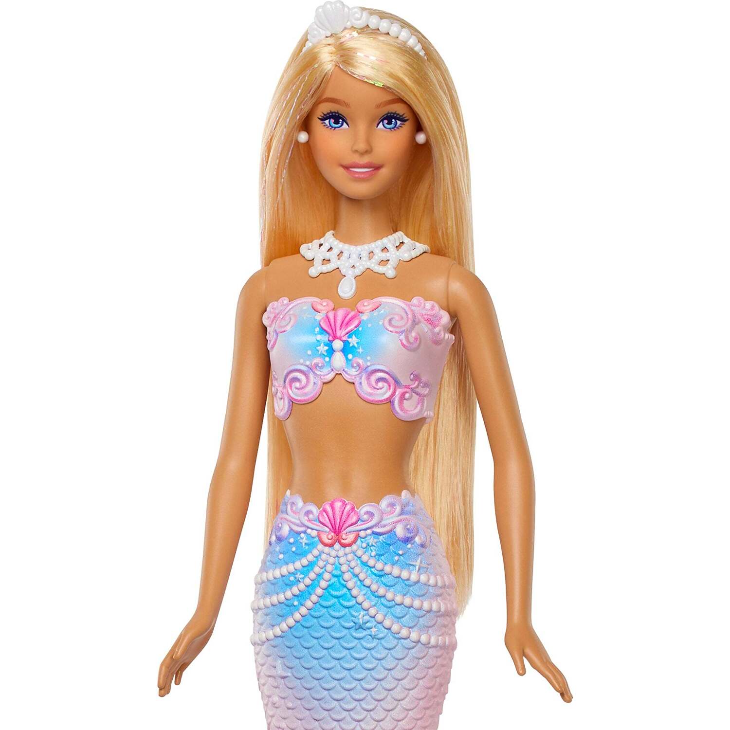 Barbie - Bubble Sparkle Mermaid Doll with Bubble-Making Feature - Mattel