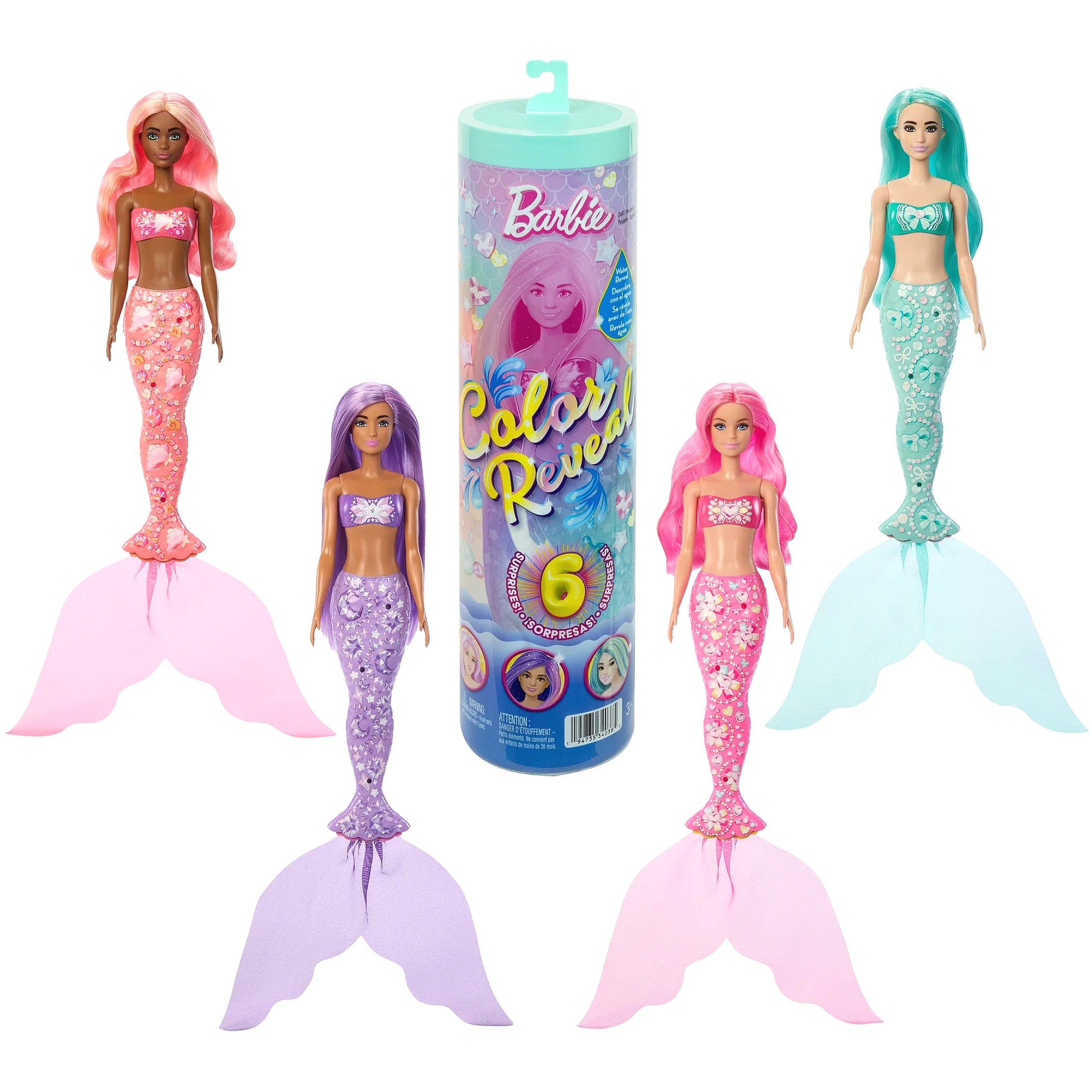 Barbie - Color Reveal Mermaid Surprise Blind Box - Mattel