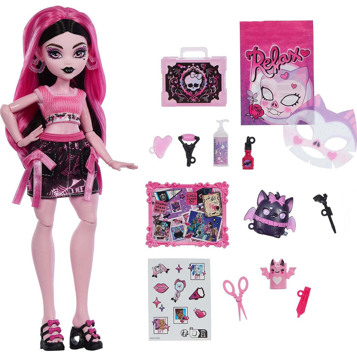 Monster High - Self-Scare Secrets Draculaura Fashion Doll with 13 Surprises - Mattel