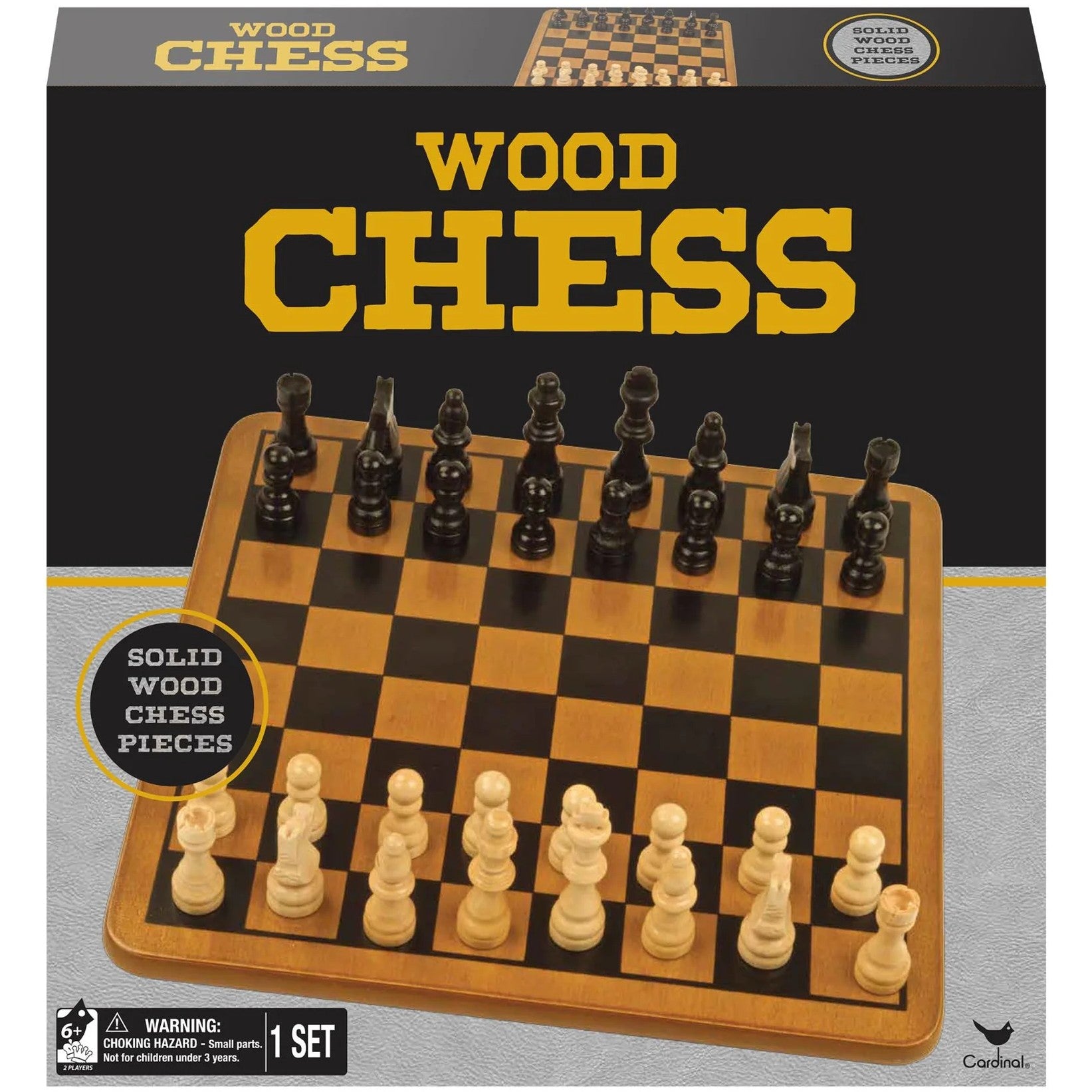 Spin Master -  Games - Wood Chess Set