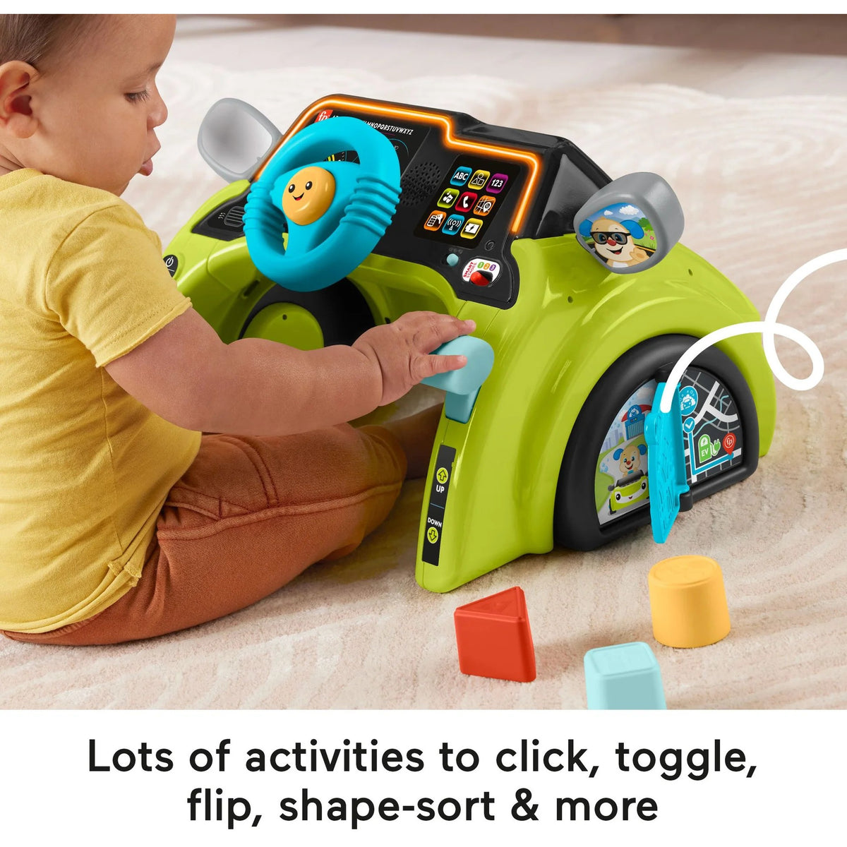 Fisher-Price - Laugh & Learn Sit & Steer Driver Activity Center - Mattel