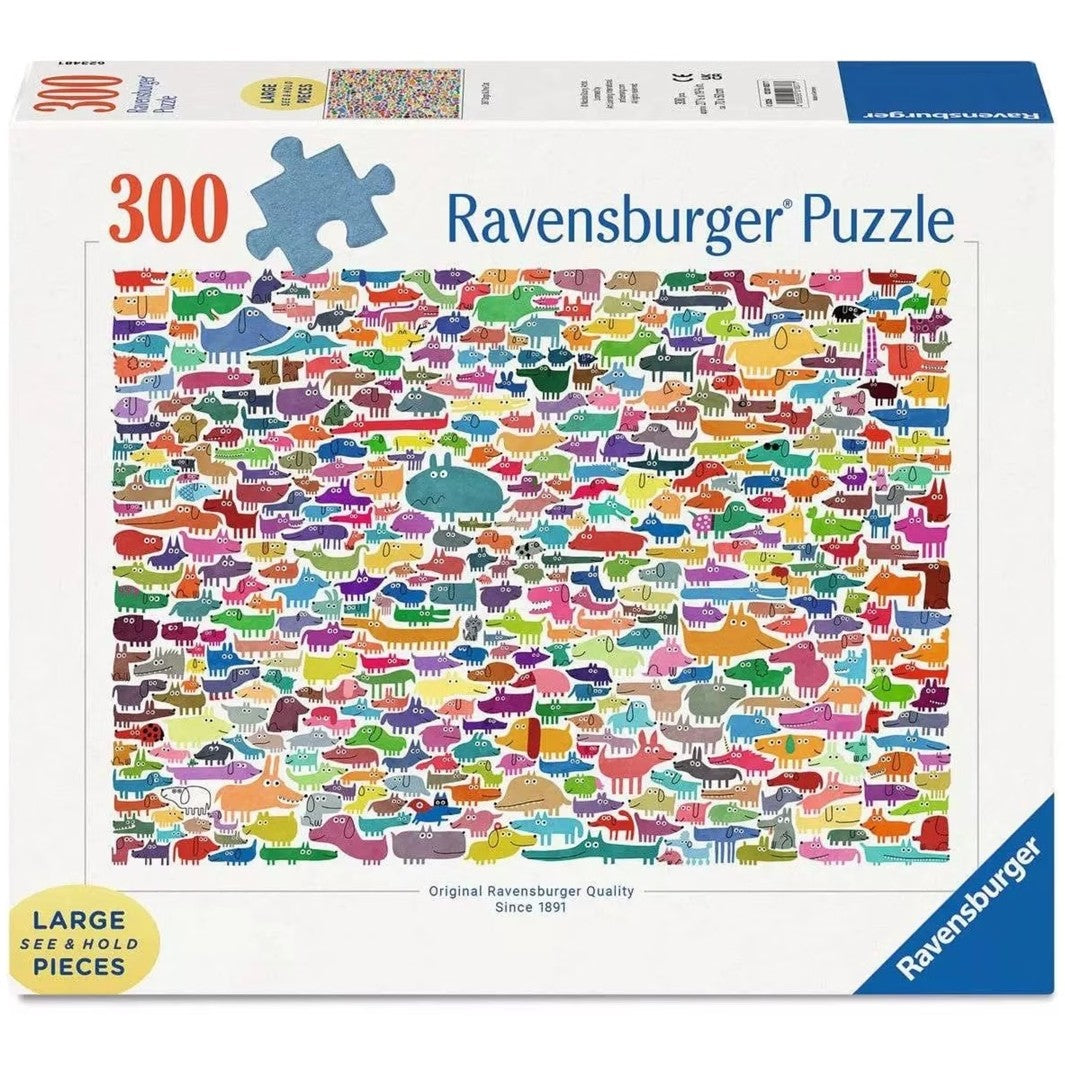 Ravensburger - 387 Dogs & One Cat Jigsaw Puzzle 300 Pcs