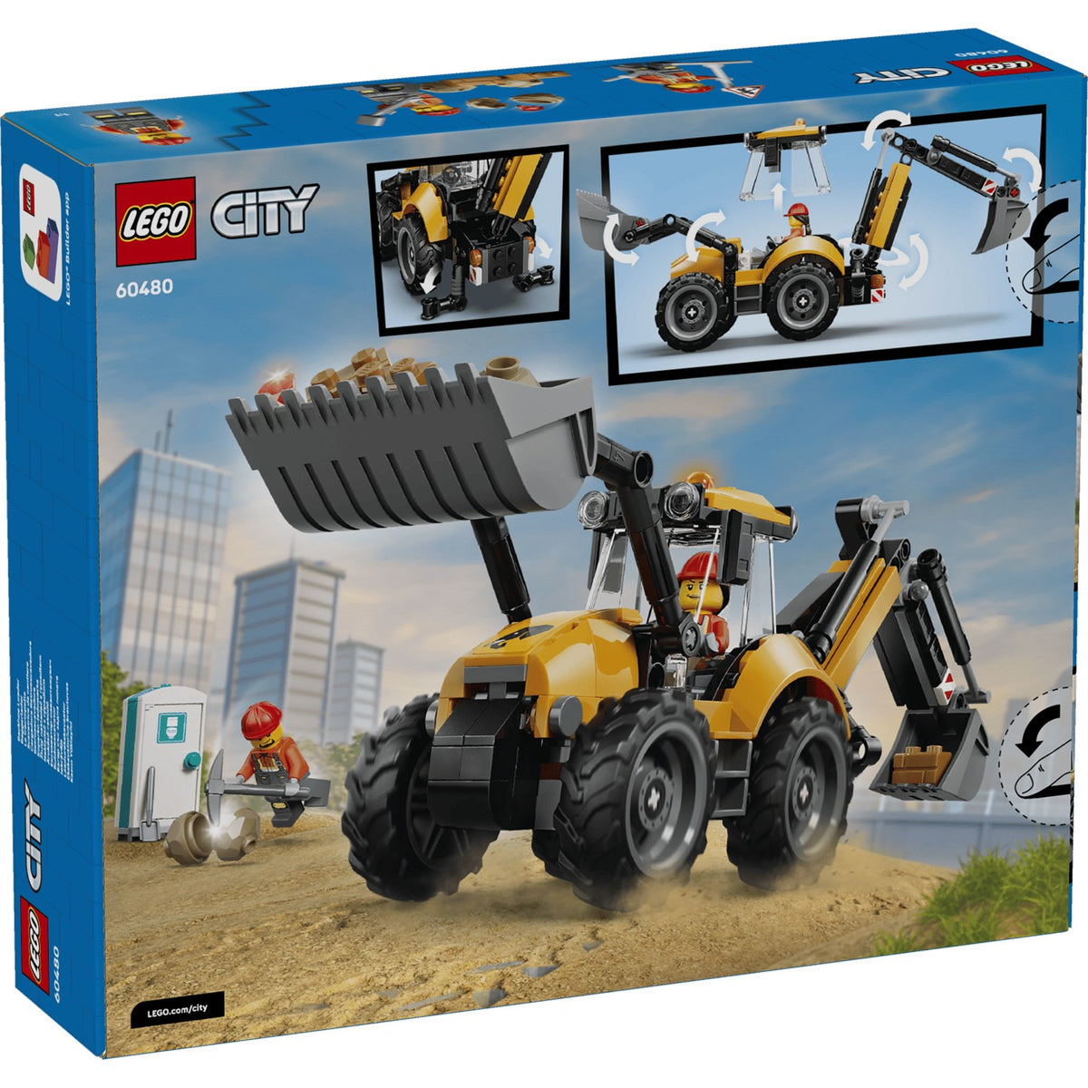 LEGO® 60480 Yellow Backhoe Loader - City
