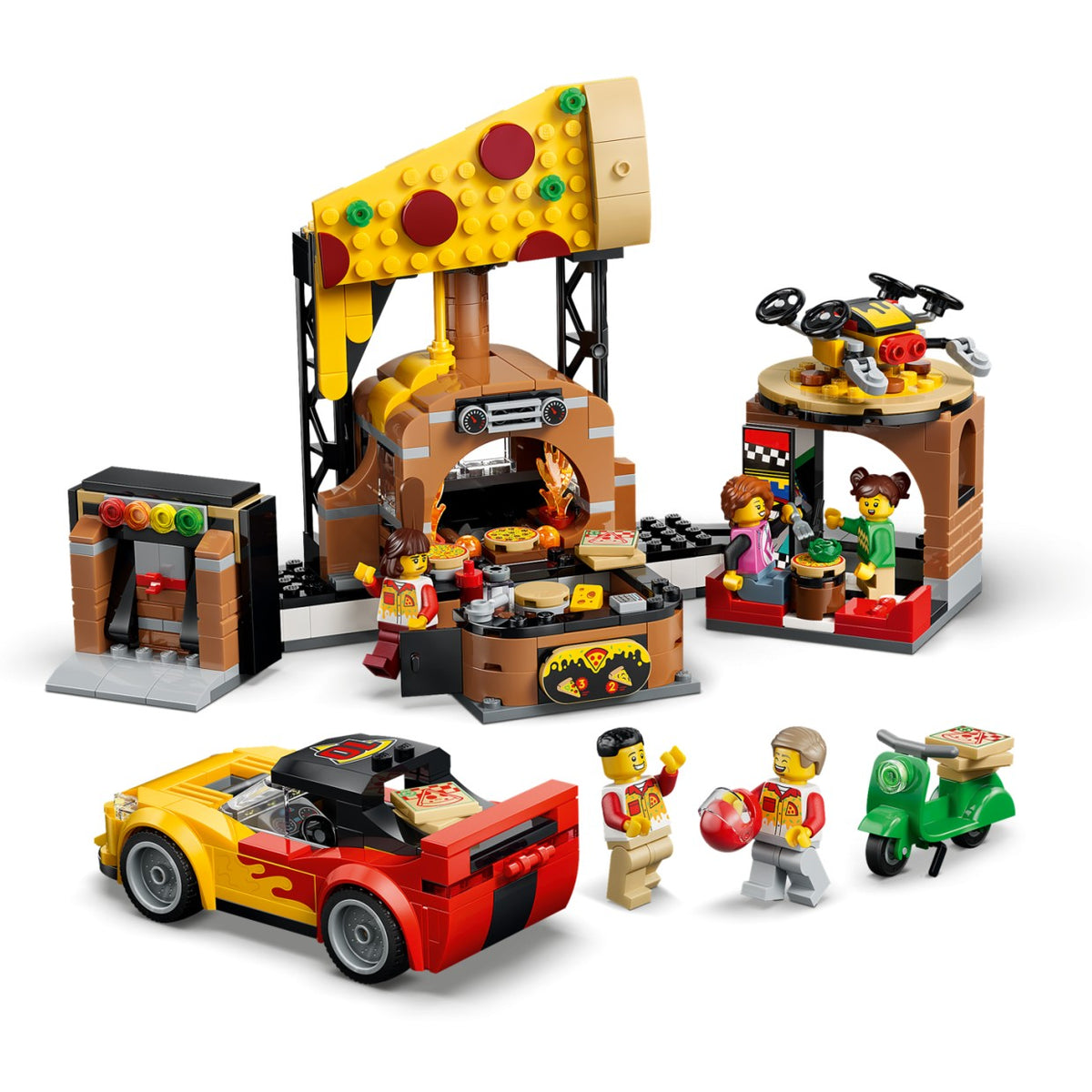 LEGO® 60496 Pizza Delivery Experience with Vehicles - City