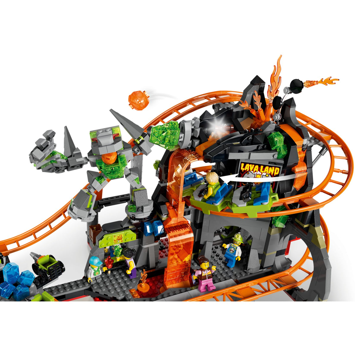 LEGO® 60501 Lava Land Roller Coaster Park - City