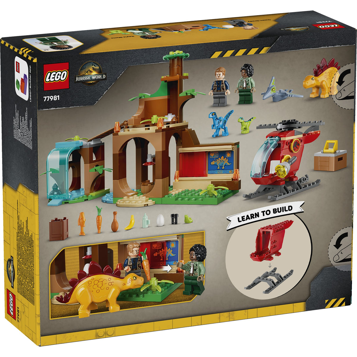 LEGO® 77981 Velociraptor Stegosaurus & Pteranodon Rescue - Jurassic World™ 4+