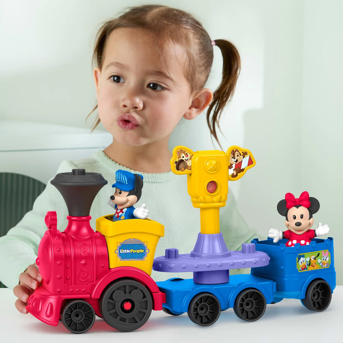 Fisher-Price - Little People Disney Jr Mickey & Minnie Musical Train - Mattel