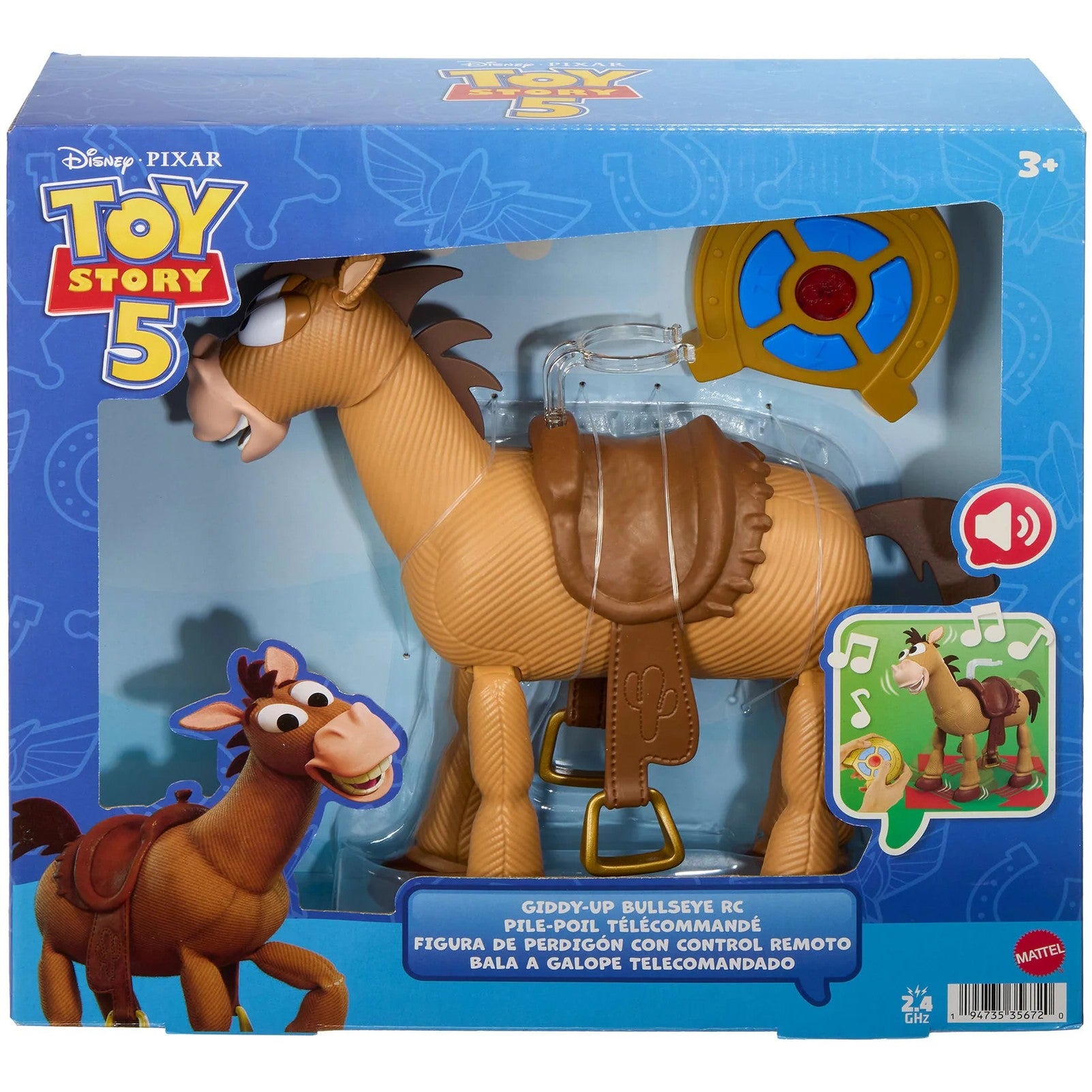 Disney Pixar - Toy Story 5 Giddy-Up Bullseye RC 12-Inch Scale Remote Controlled With Sounds