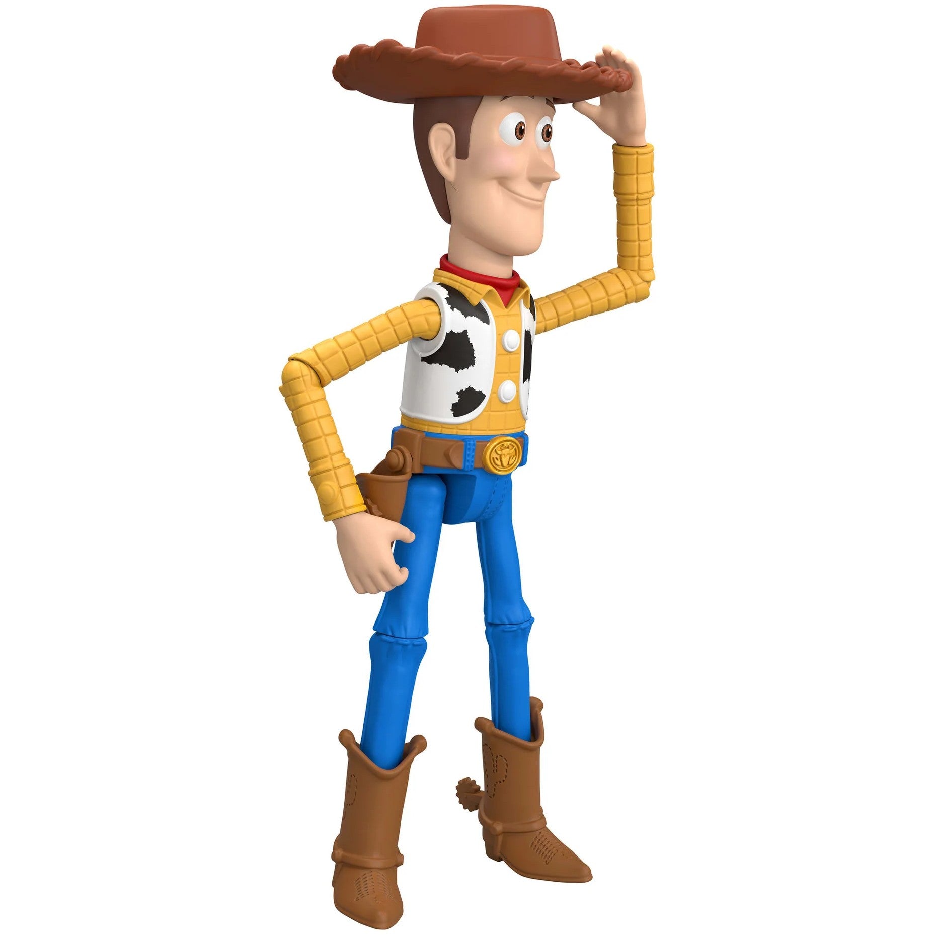 Disney Pixar - Toy Story 5 Woody Action Figure 9-inch Tall Sheriff 14 Posable Joints - Mattel