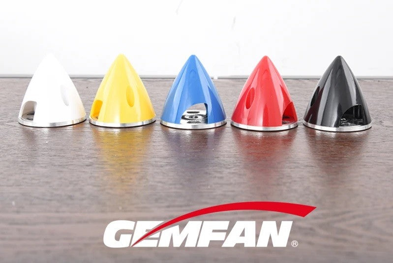 GEMFAN SPINNER 75MM RED ALUMINIUM BACKPLATE