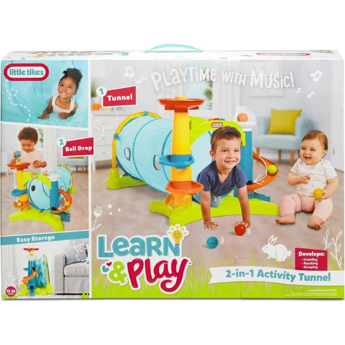 Little Tikes - Learn & Play 2-in-1 Activity Tunnel