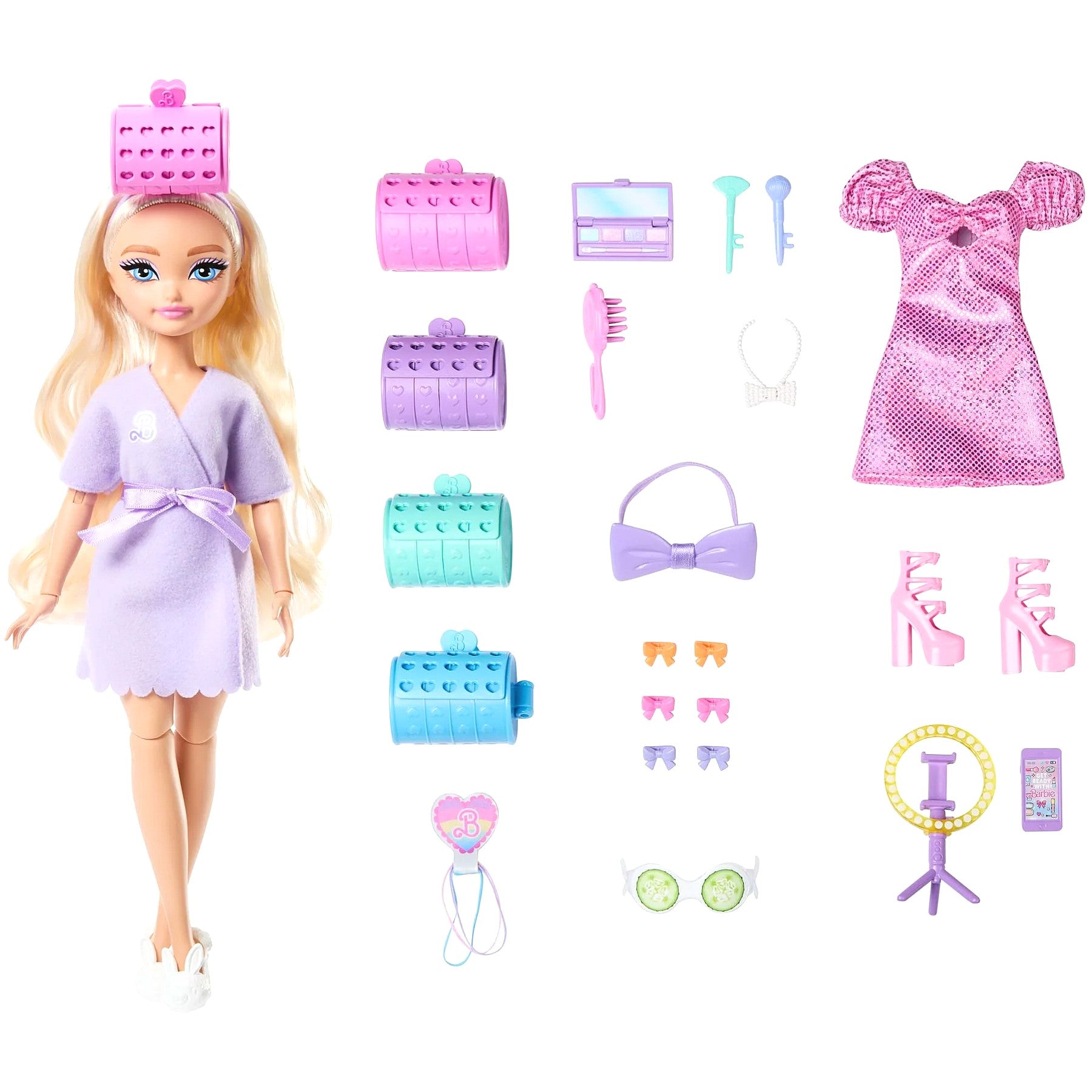 Barbie - Dream Besties Get Ready with Barbie Malibu Fashion Doll & Accessories - Mattel