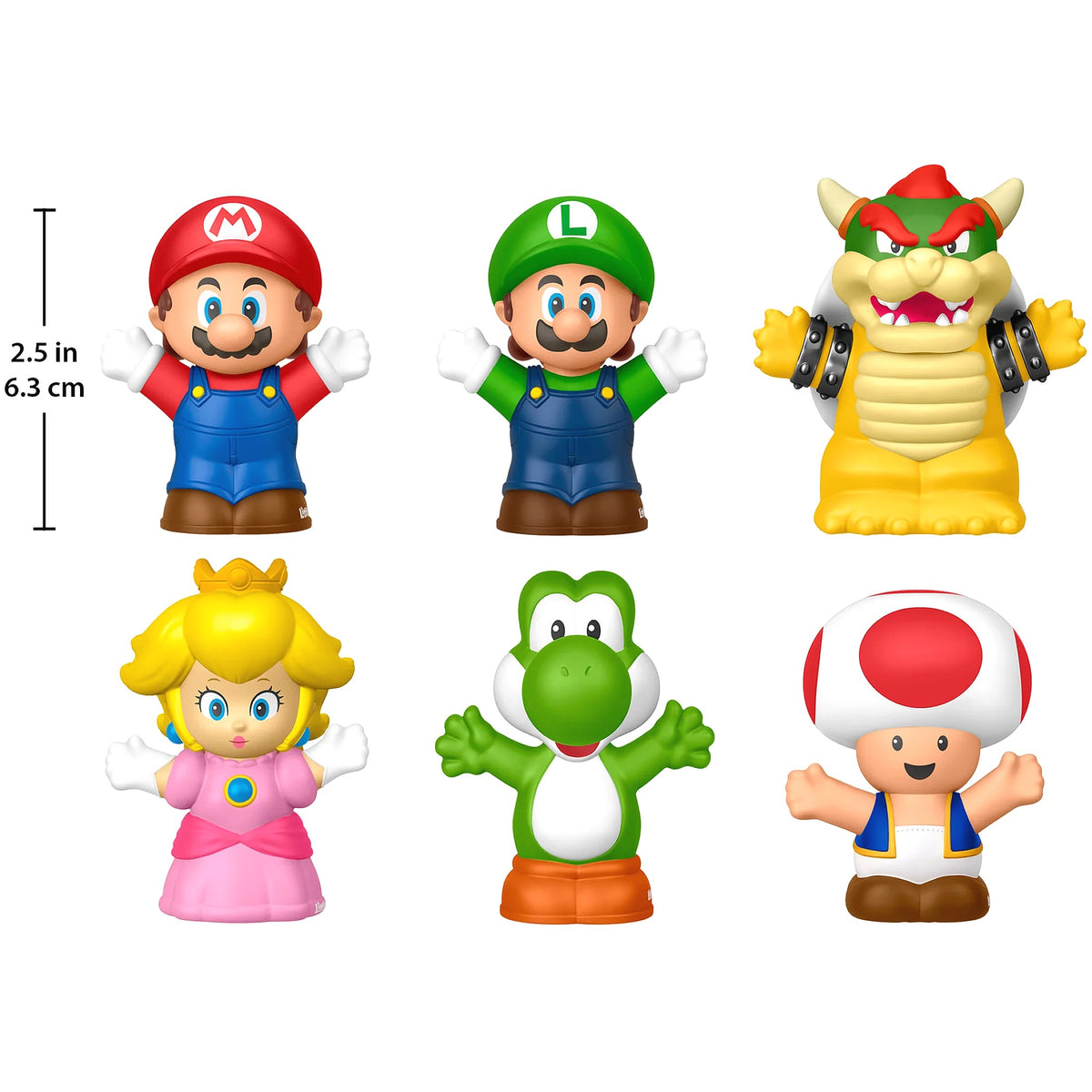 Fisher-Price - Little People My Mario Figure 6-Pack - Mattel