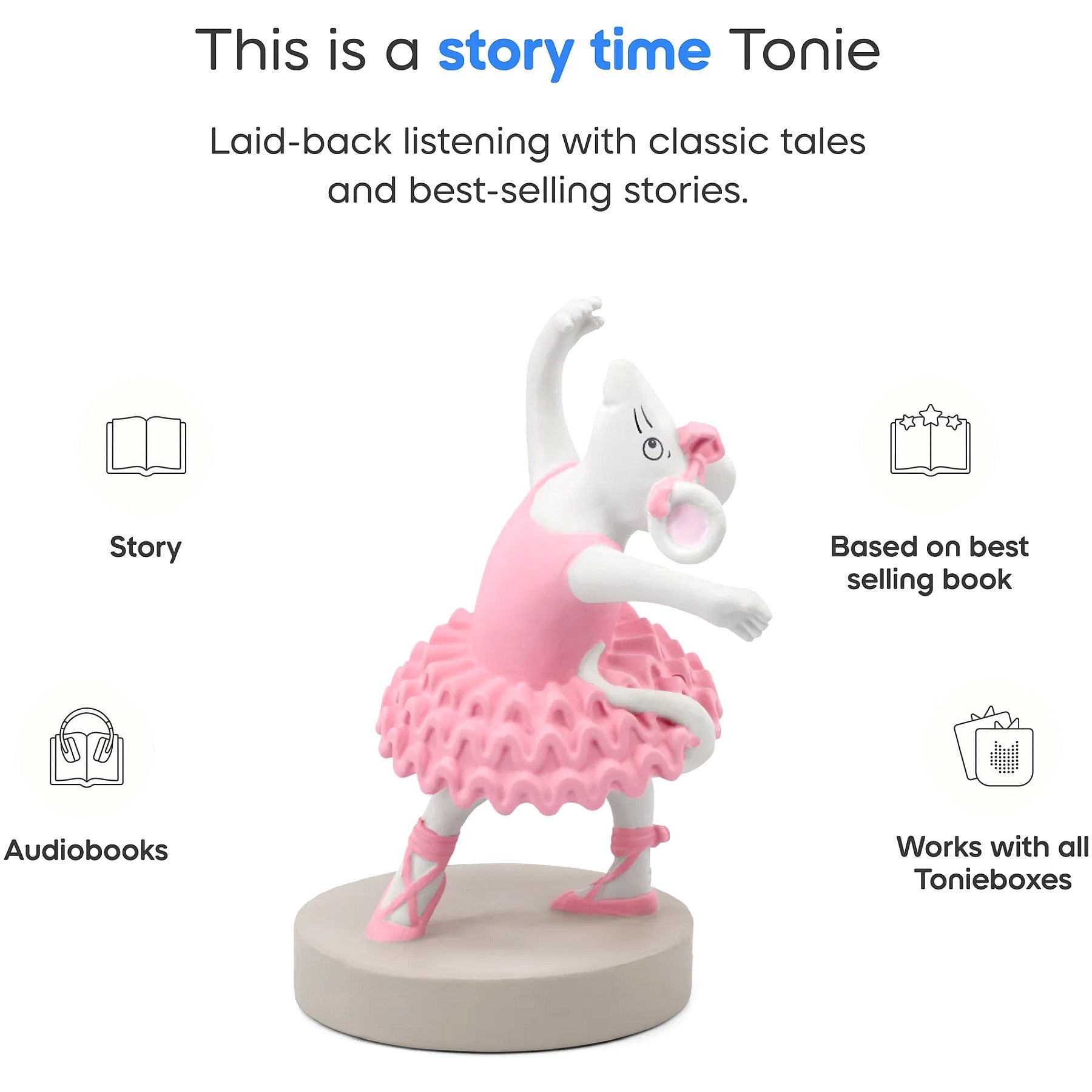 Tonies - Angelina Ballerina Tonie Audio Character (Toniebox not Included)