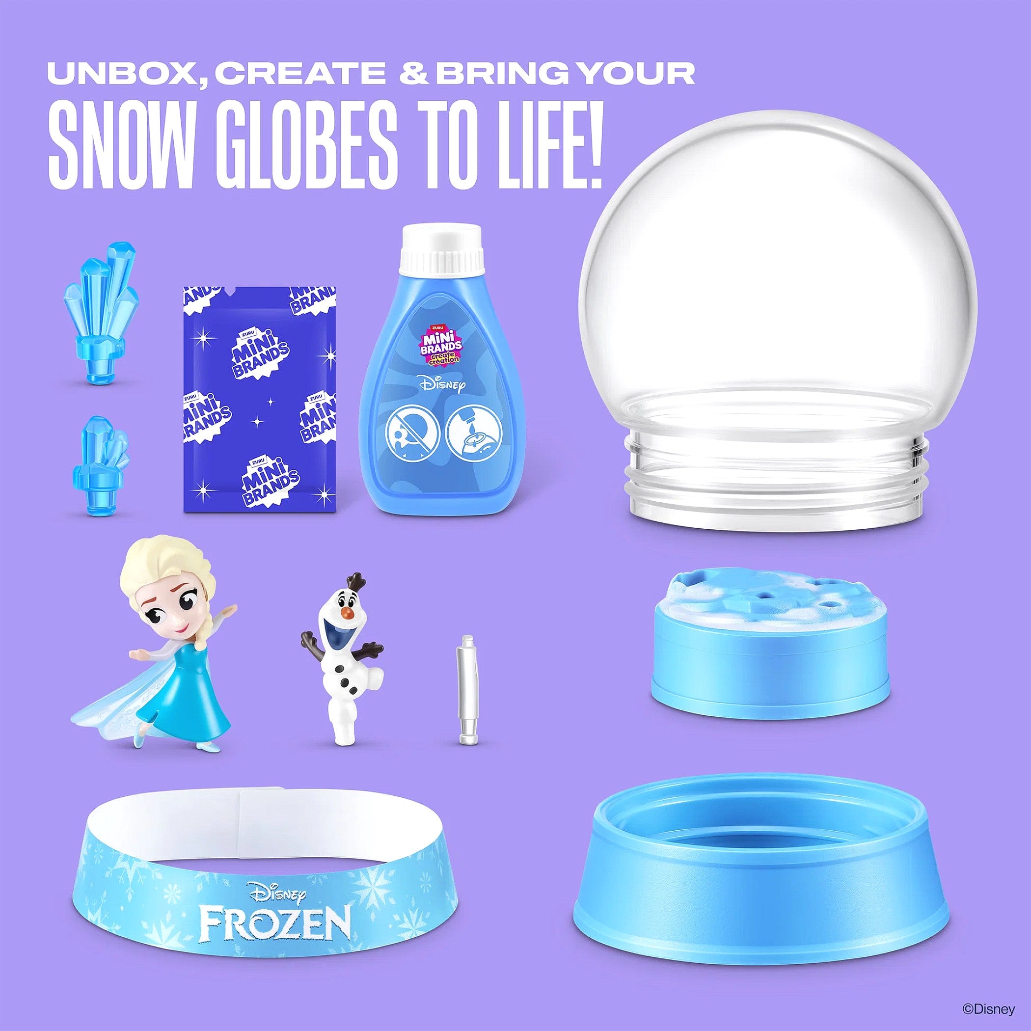 ZURU - Mini Brands Create Disney Snow Globes Series 1 Blind Capsule