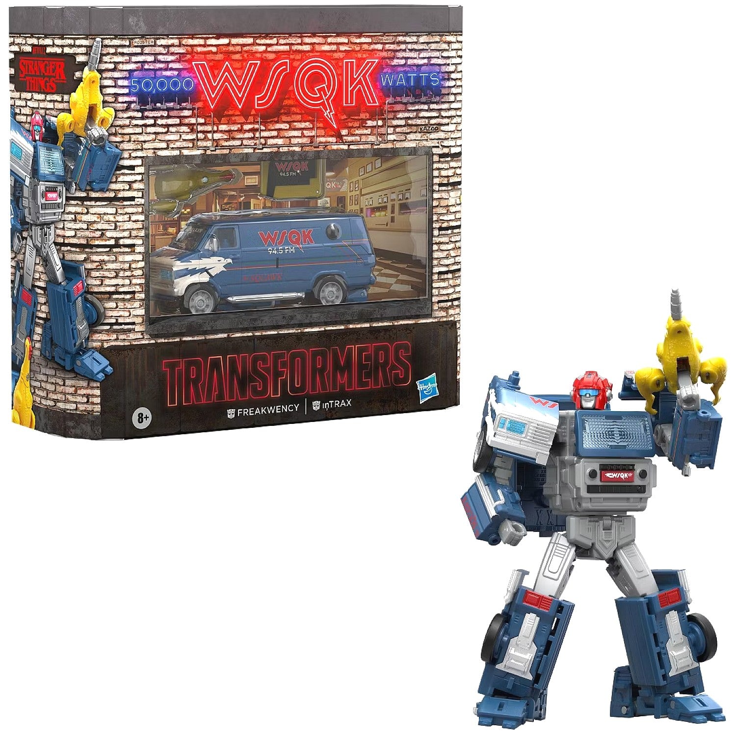 Transformers - Collaborative Stranger Things Freakwency and 8-Trax Action Figure - Hasbro