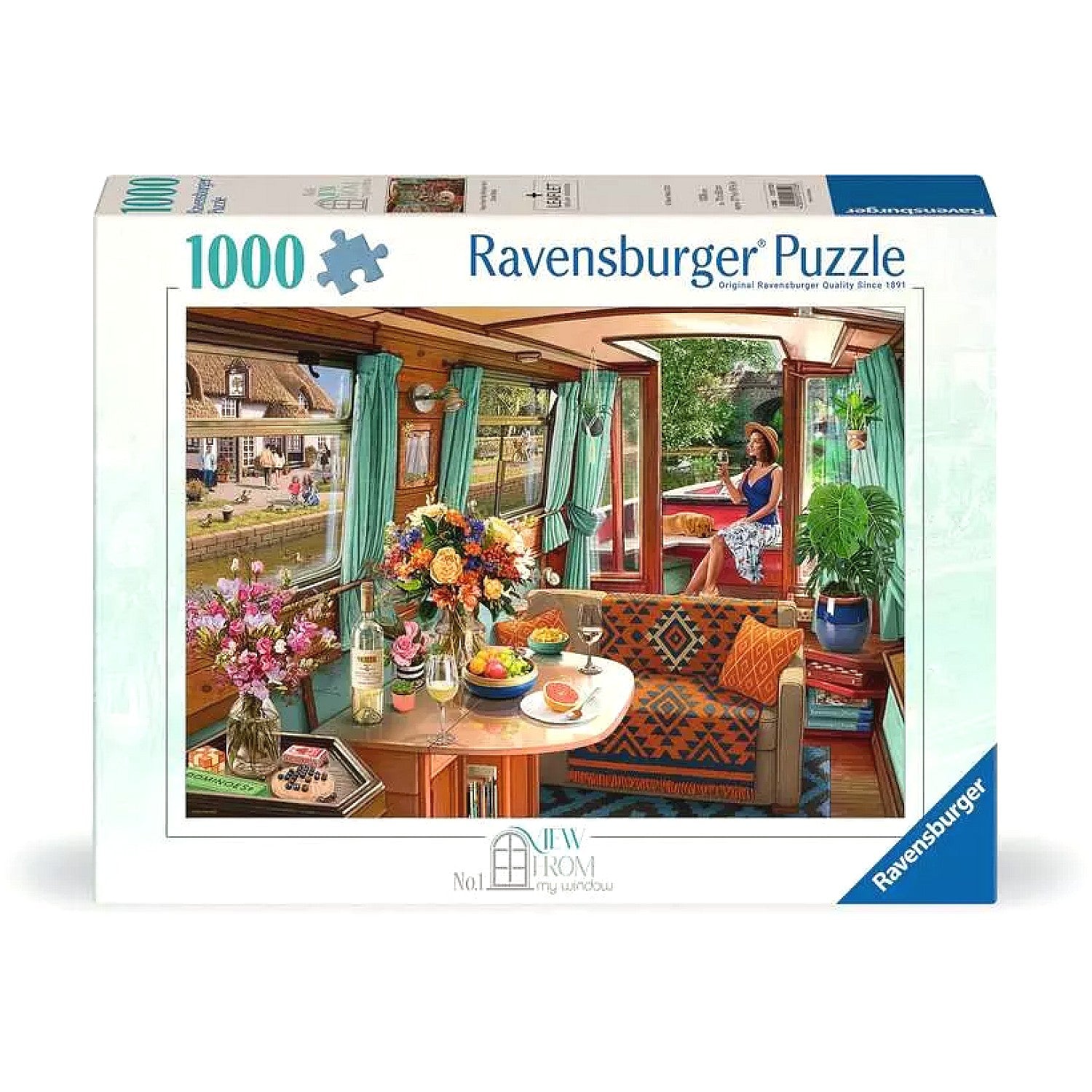Ravensburger - View from my Window No.1 Canal Boat Jigsaw Puzzle 1000 Pieces