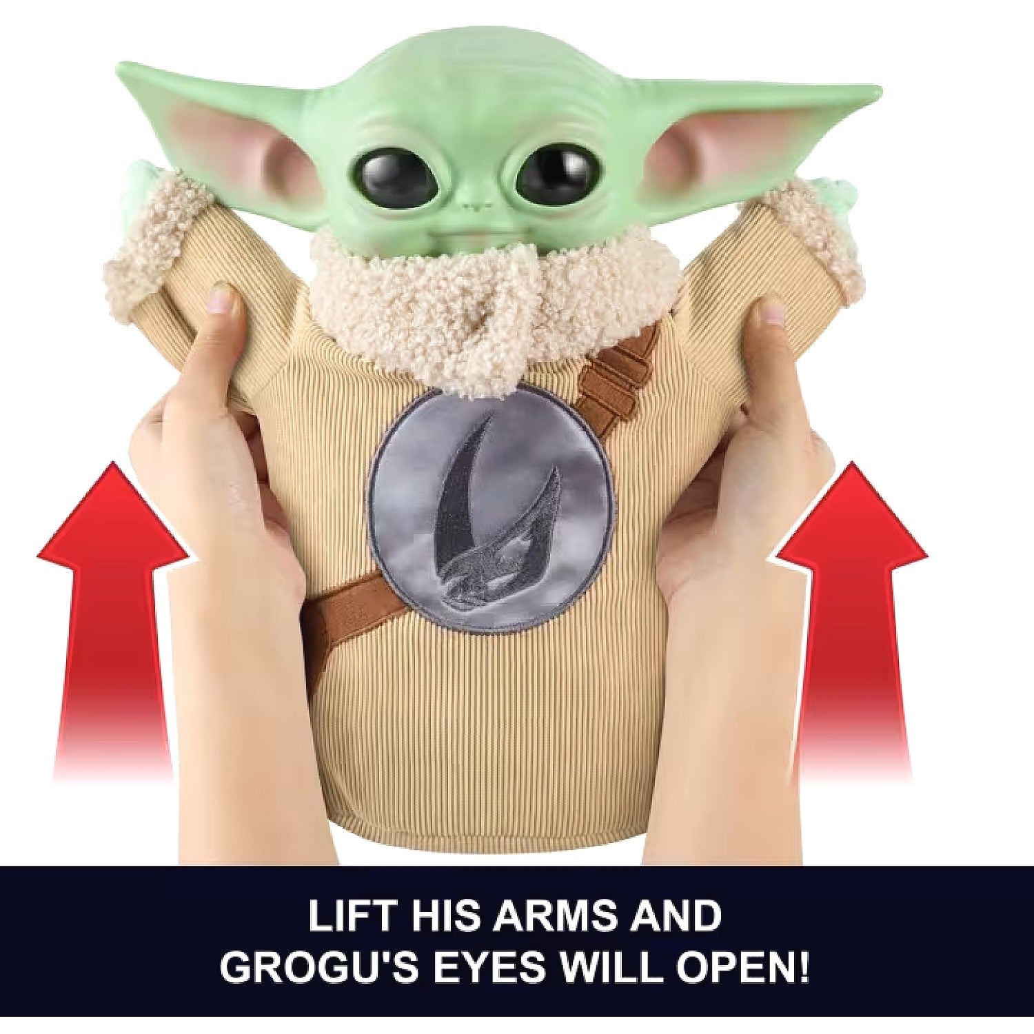 Star Wars - The Mandalorian & Grogu Movie Pick-Me-Up Grogu Character Plush Vinyl Head - Mattel