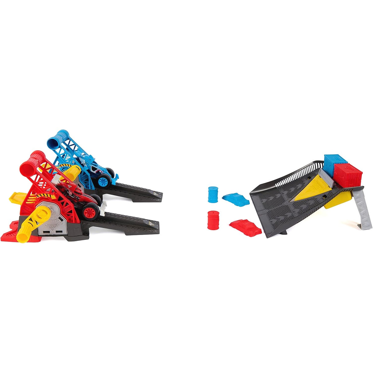 Monster Jam - 1:64 Monster Motors Rev Up Raceway Playset - Spin Master