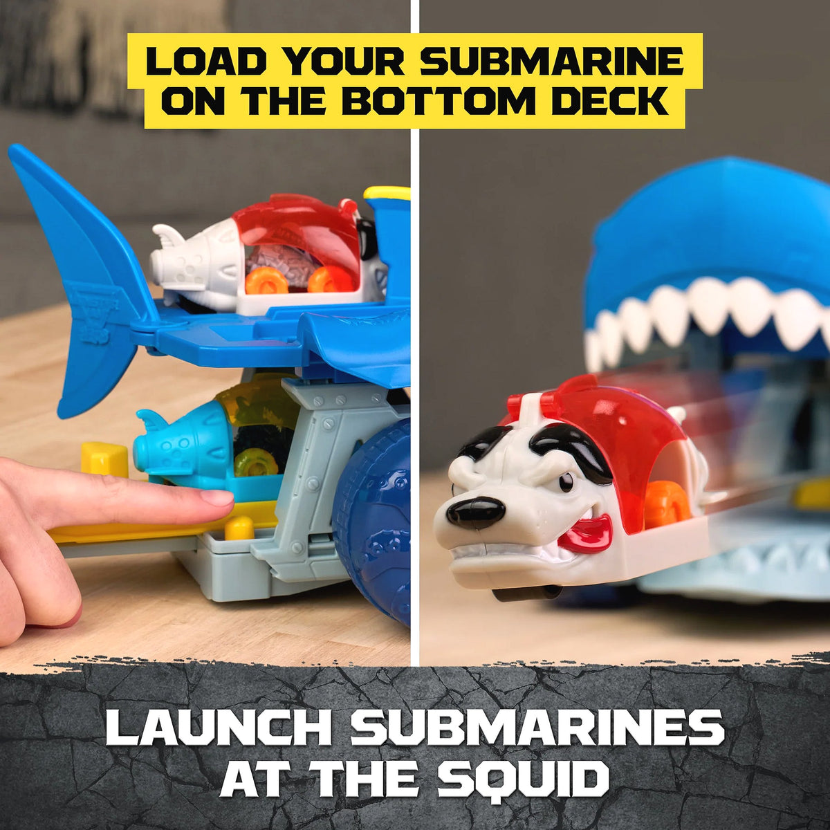 Monster Jam - Mini Jams Megalodon Squid Takedown Carrier Playset - Spin Master