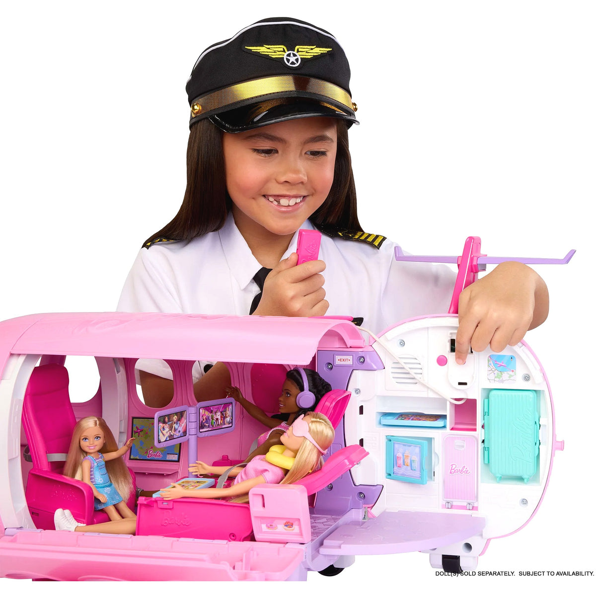 Barbie - Dream Land Dream Plane with Working Microphone Feature & 14 Accessories - Mattel