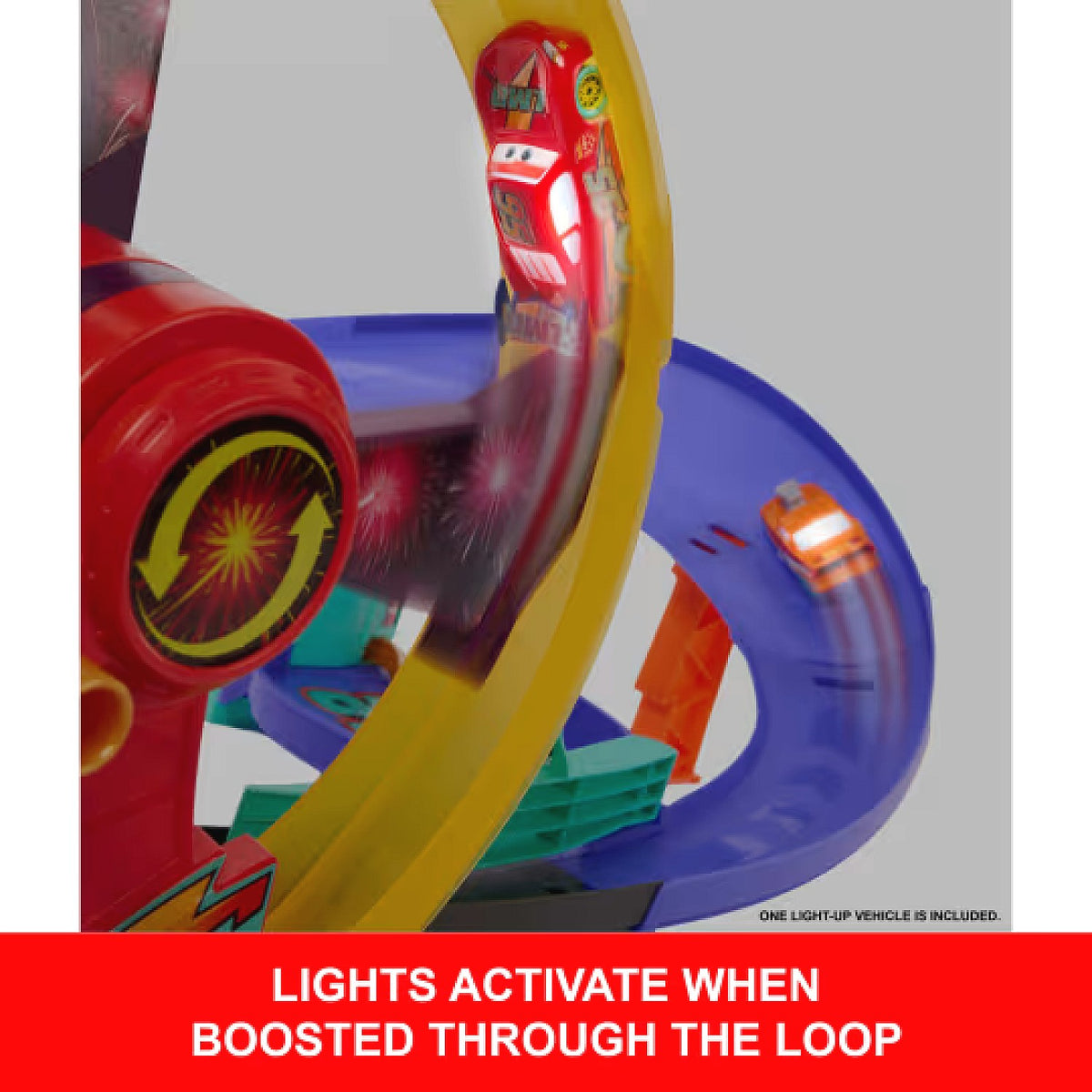 Disney Pixar - Cars Race To Celebrate Lightning McQueen Celebration Raceway Playset - Mattel