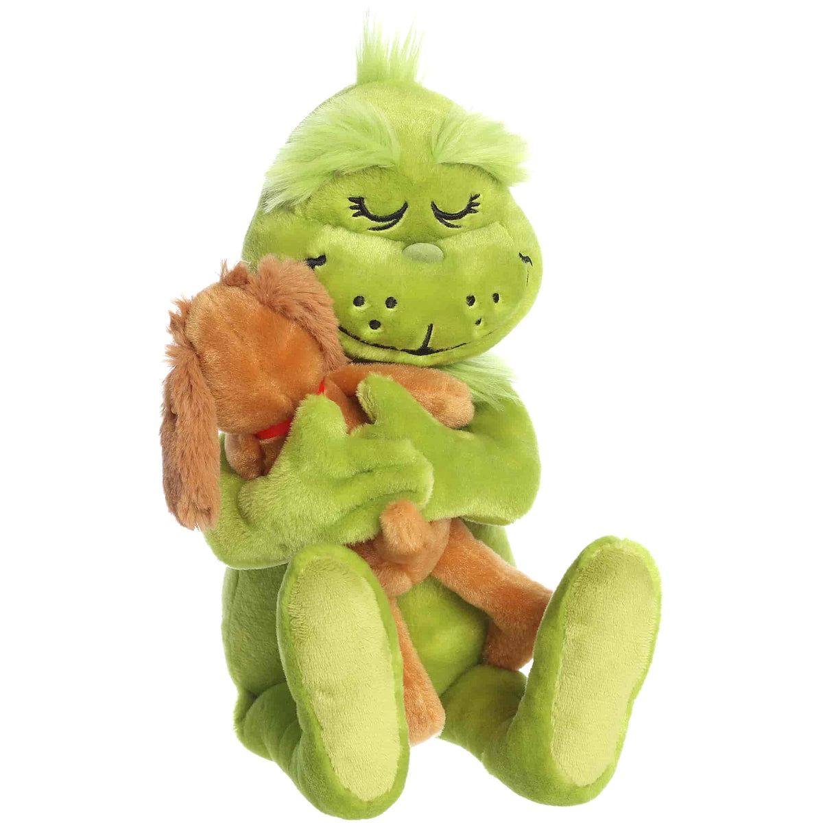Cotton Candy - Xmas Dr. Seuss The Grinch Hugging Max Plush by Aurora - Christmas