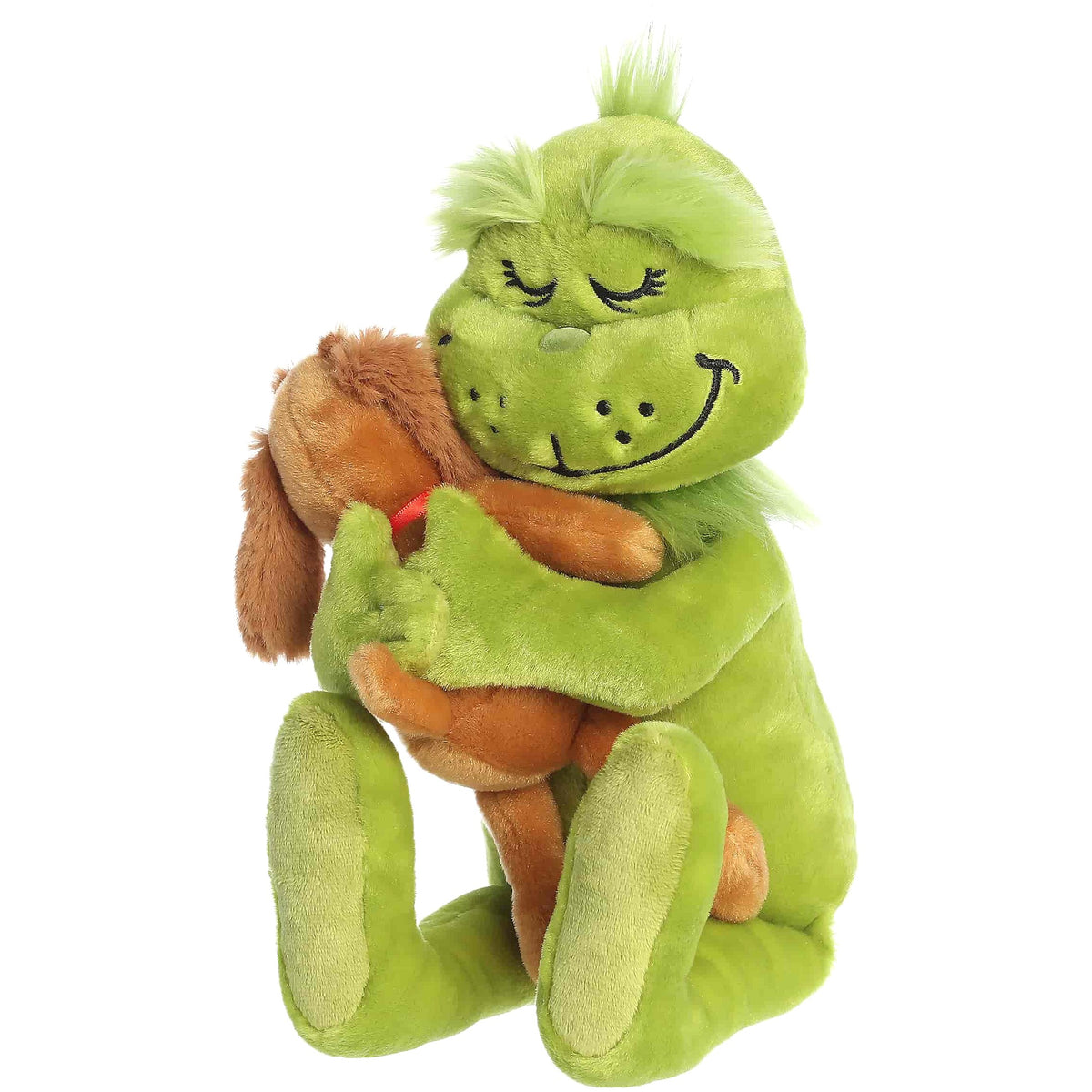 Cotton Candy - Xmas Dr. Seuss The Grinch Hugging Max Plush by Aurora - Christmas