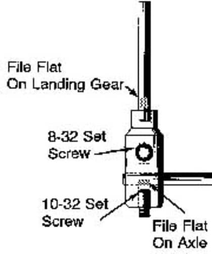 DUBRO - E/Z ADJ AXLE 2 613
