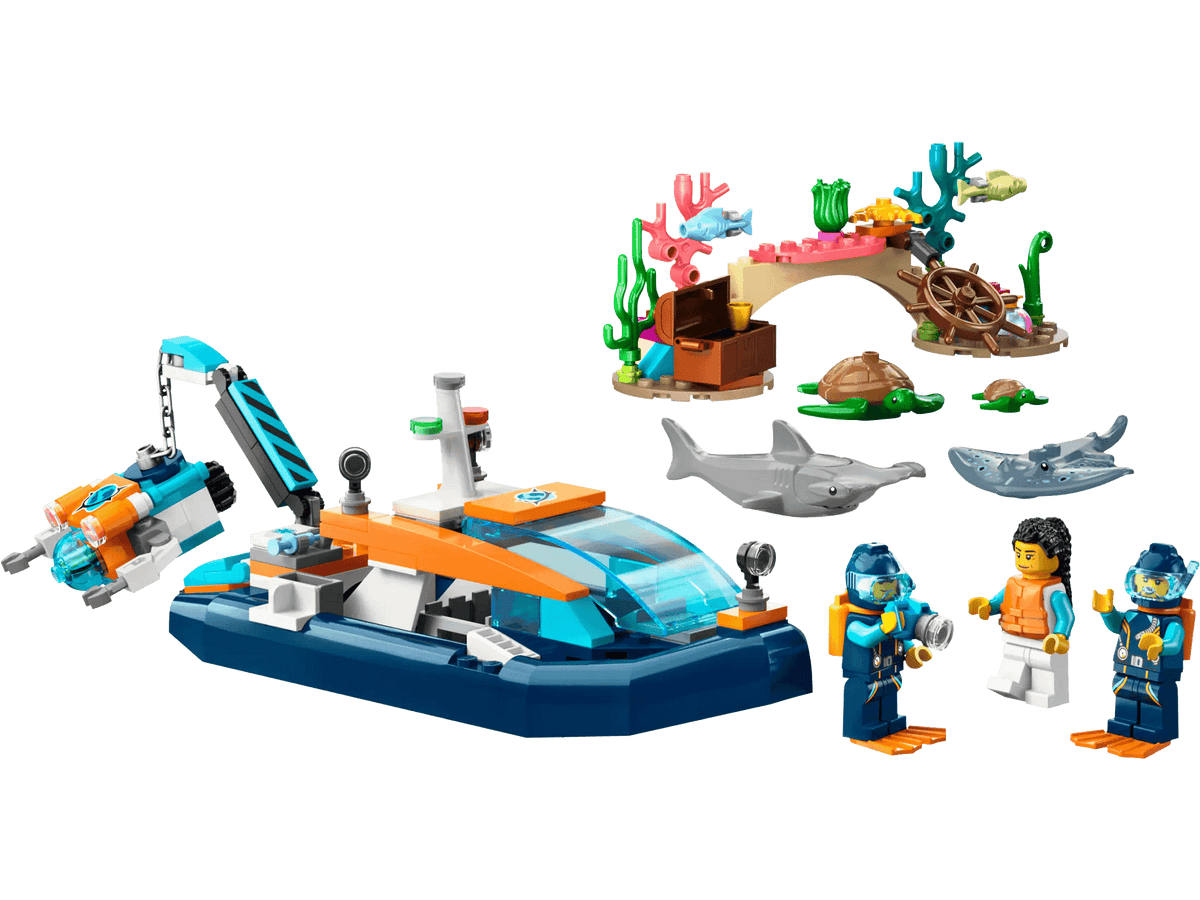 LEGO® 60377 Explorer Diving Boat - City