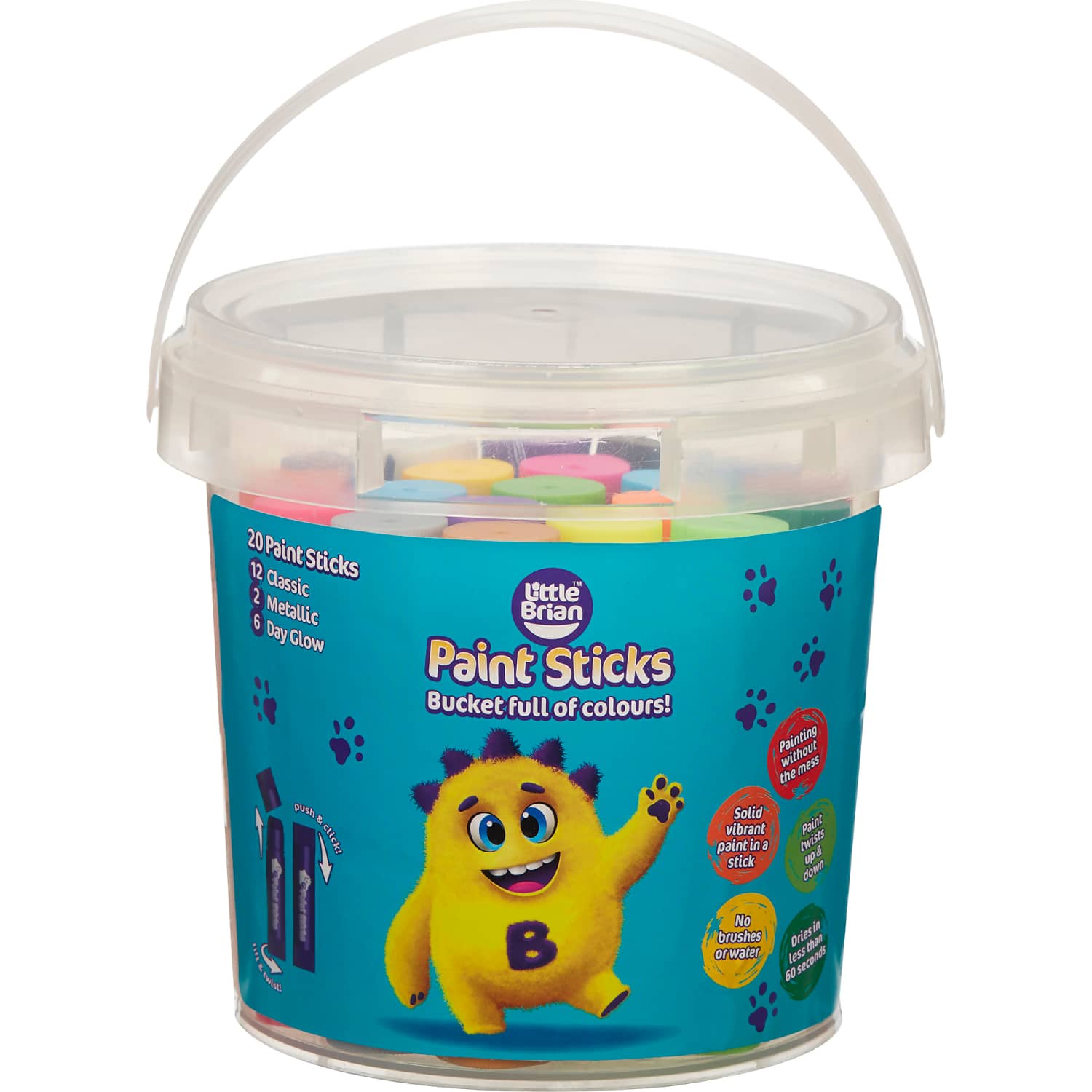 Little Brian - Paint Sticks Bucket 20 Pieces