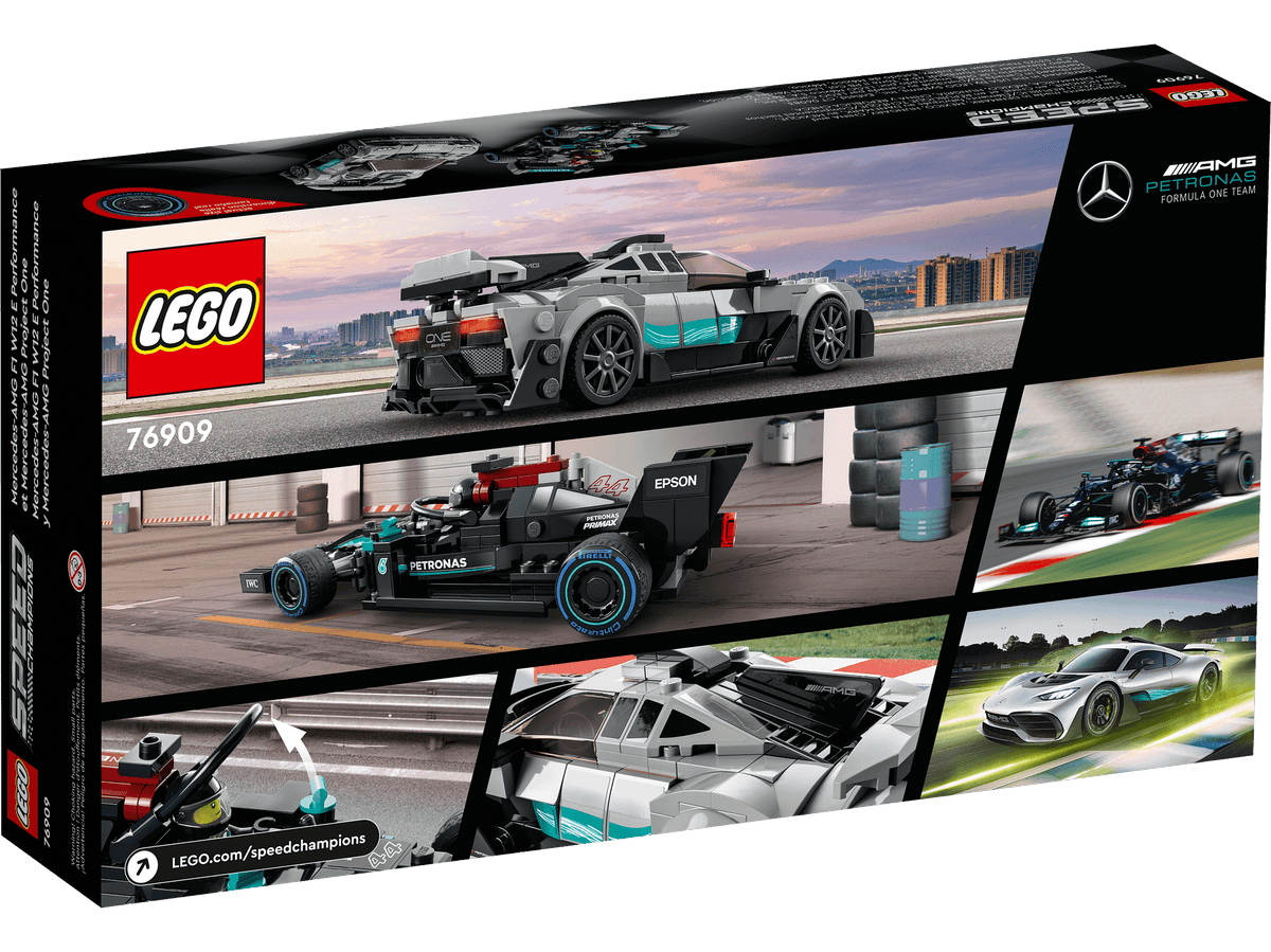 LEGO® 76909 Mercedes-AMG F1 W12 E Performance & Mercedes-AMG Project One - Speed Champions