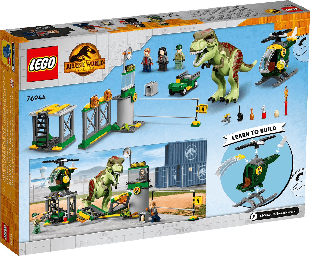 LEGO® 76944 T. rex Dinosaur Breakout - Jurassic World™ 4+