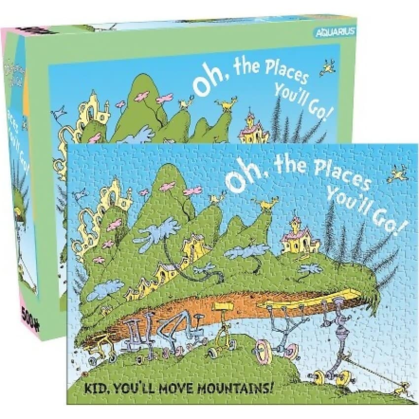 Aquarius - Dr. Seuss Oh The Places You ll Go! Jigsaw Puzzle 500 Pieces