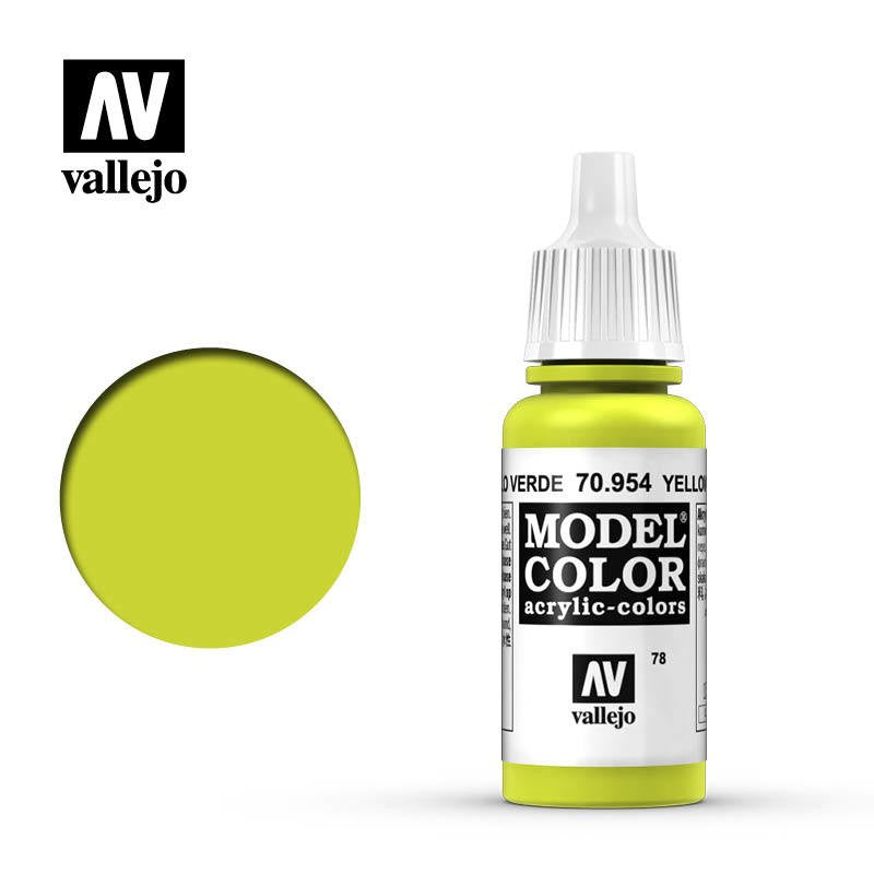 VALLEJO MODEL COLOR YELLOW GREEN 17ML AV70954