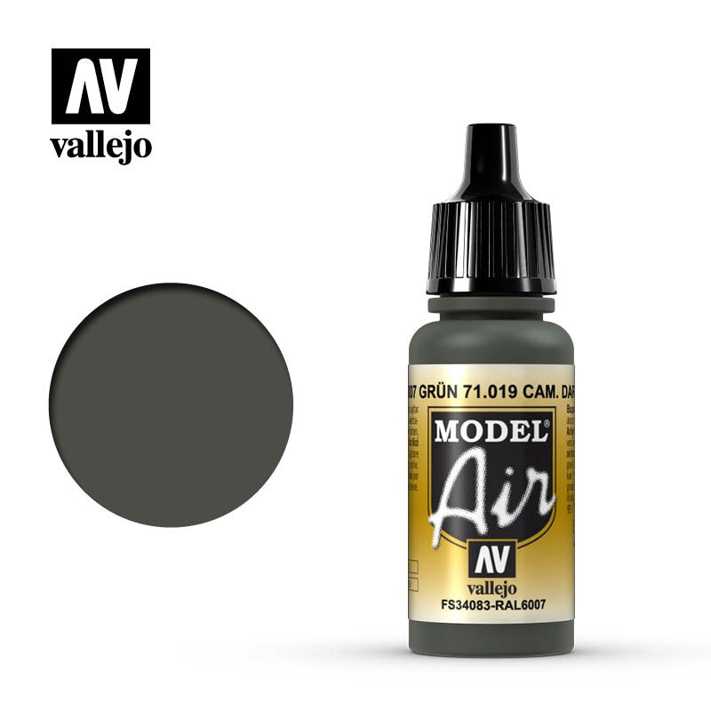 VALLEJO MODEL AIR ACRYLIC PAINT CAMO DRK/GREEN 71019