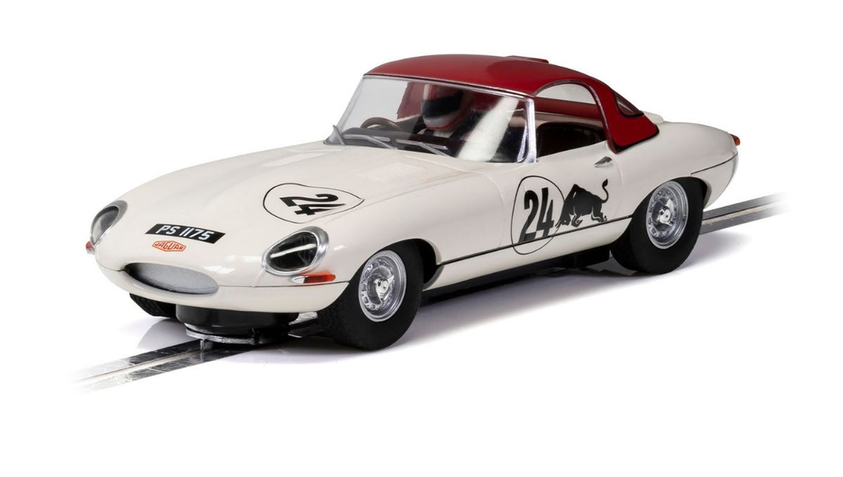 SCALEXTRIC - C4232 JAGUAR E TYPE GOODWOOD REVIVAL ADRIAN NEWEY SLOT CAR ALSO SUITS CARRERA