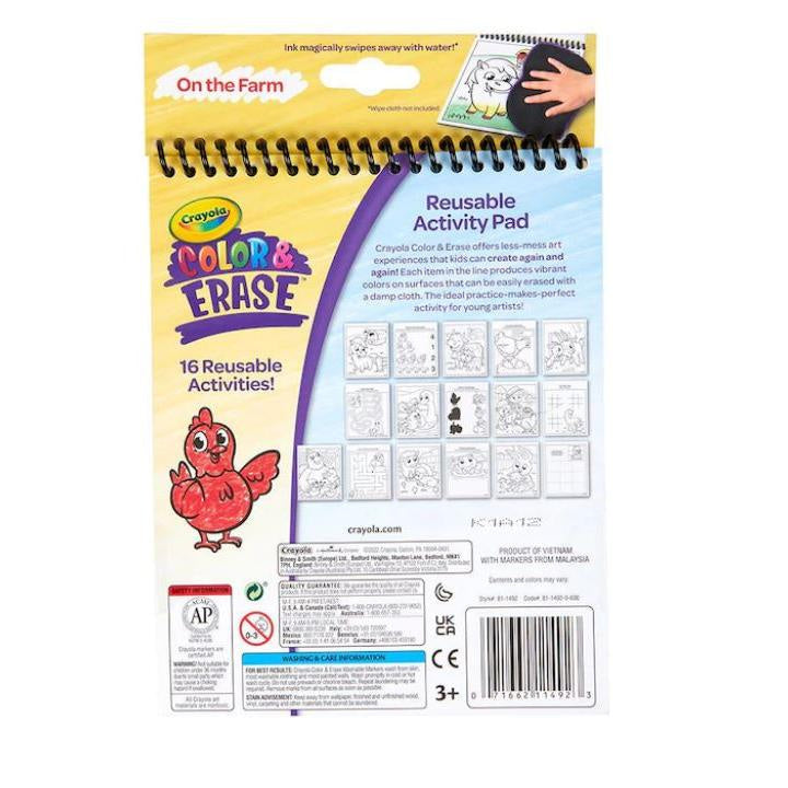 Crayola - Color & Erase Reusable Activity Pad On The Farm
