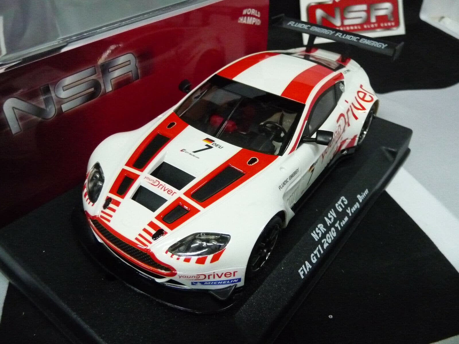 NSR - 1:32 0002AW ASV GT3 FIA GT1 YOUNG DRIVER CHAMPION SLOT CAR ALSO SUITS SCALEXTRIC/CARRERA