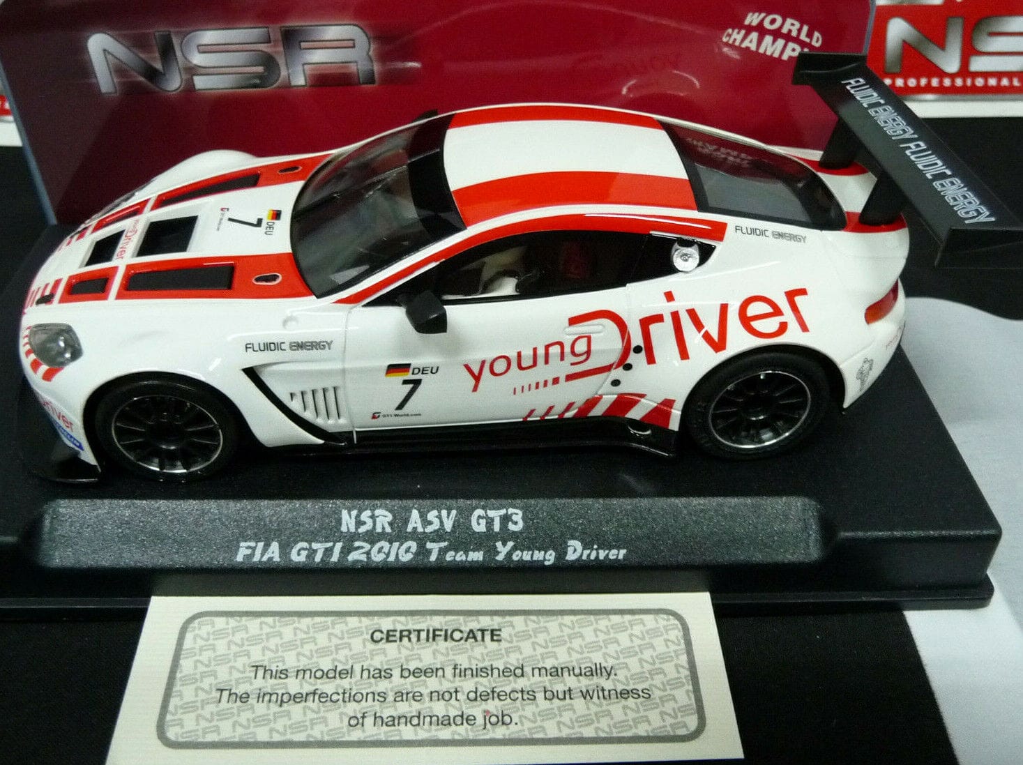 NSR - 1:32 0002AW ASV GT3 FIA GT1 YOUNG DRIVER CHAMPION SLOT CAR ALSO SUITS SCALEXTRIC/CARRERA